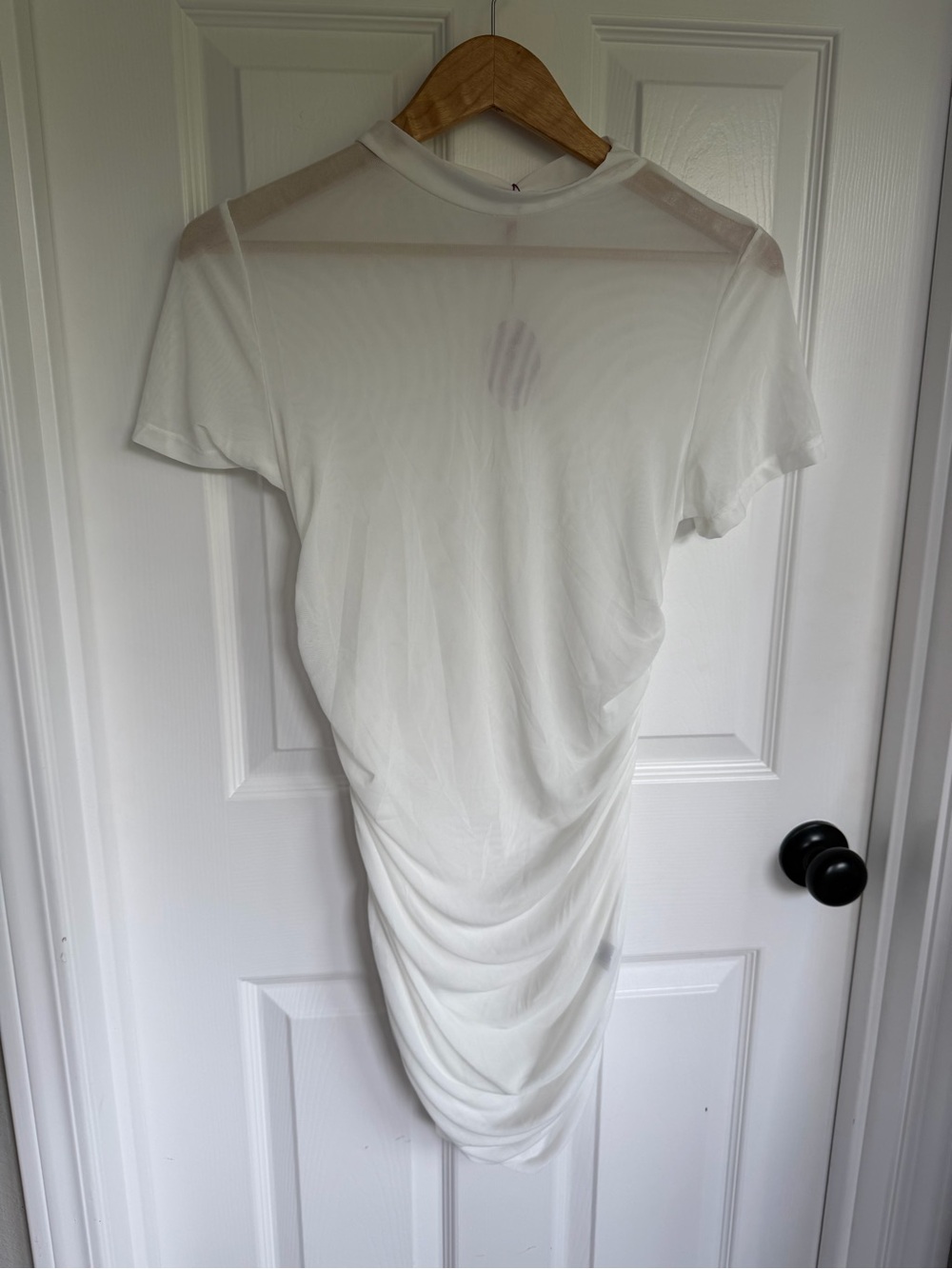 NWT Avidlove White Sheer Short Sleeve Dress/Swimsuit Coverup